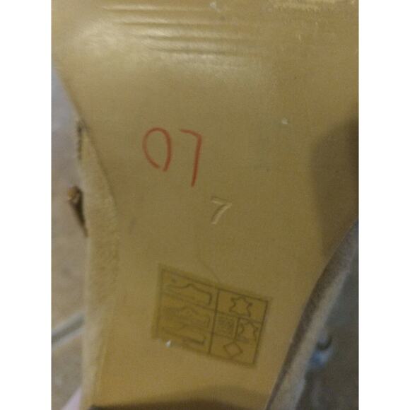 ✿ CALLISTO of California Floral Scarf Suede Leather Boots 7 M CUTE L@@K! - Picture 10 of 10